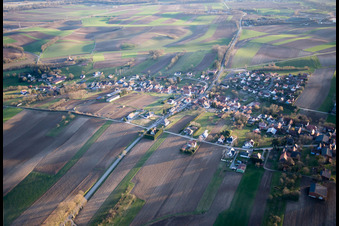 Enregistrement par drone de Wintzenbach dans le département Bas Rhin, France