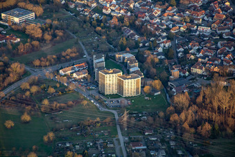 Vue aérienne de Weissenburger Straße à Durmersheim dans le département Bade-Wurtemberg, Allemagne