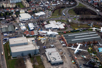 Vue aérienne de Ensemble de bâtiments du musée Musée de la technologie Speyer à Speyer dans le département Rhénanie-Palatinat, Allemagne