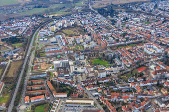Vue aérienne de Hôpital de la Fondation des Diaconesses Speyer de l'Est à Speyer dans le département Rhénanie-Palatinat, Allemagne