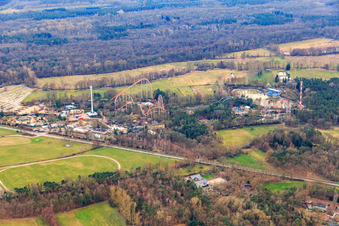 Vue aérienne de Holiday Park GmbH à Haßloch dans le département Rhénanie-Palatinat, Allemagne