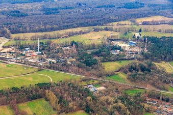 Vue aérienne de Holiday Park GmbH à Haßloch dans le département Rhénanie-Palatinat, Allemagne