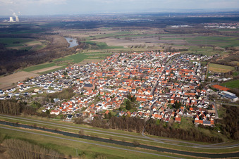 Photographie aérienne de Quartier Rußheim in Dettenheim dans le département Bade-Wurtemberg, Allemagne