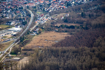 Vue aérienne de Quartier Neudorf in Graben-Neudorf dans le département Bade-Wurtemberg, Allemagne