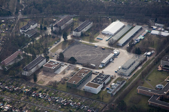 Quartier Rintheim in Karlsruhe dans le département Bade-Wurtemberg, Allemagne d'en haut