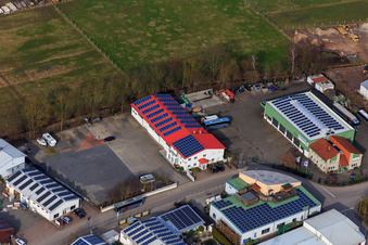Vue aérienne de Fliehmann et Associés mbB à Herxheim bei Landau dans le département Rhénanie-Palatinat, Allemagne
