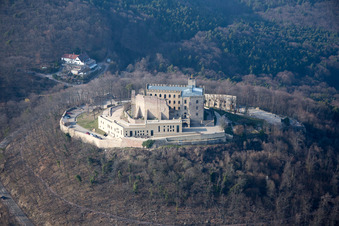 Château de Hambach à le quartier Diedesfeld in Neustadt an der Weinstraße dans le département Rhénanie-Palatinat, Allemagne depuis l'avion