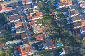 Vue aérienne de Nouveau bâtiment sur Lindenstr à Kandel dans le département Rhénanie-Palatinat, Allemagne