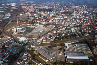 Photographie aérienne de Zone industrielle SW Glasmacherstr à Achern dans le département Bade-Wurtemberg, Allemagne