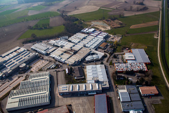 Vue aérienne de Menuiserie Storz à le quartier Fautenbach in Achern dans le département Bade-Wurtemberg, Allemagne