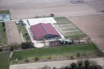 Vue aérienne de Stattmatten dans le département Bas Rhin, France
