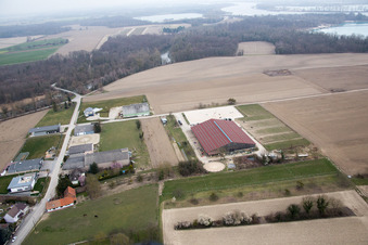 Vue aérienne de Stattmatten dans le département Bas Rhin, France