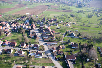 Vue aérienne de Retschwiller dans le département Bas Rhin, France