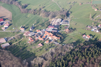 Lembach dans le département Bas Rhin, France hors des airs