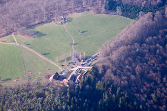 Gimbelhof à Wingen dans le département Bas Rhin, France d'en haut