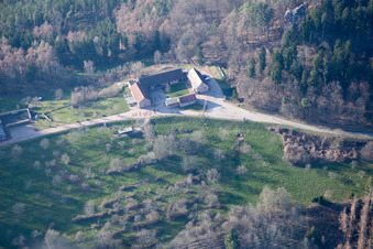 Gimbelhof à Wingen dans le département Bas Rhin, France vue du ciel