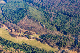 Vue aérienne de Rumbach dans le département Rhénanie-Palatinat, Allemagne
