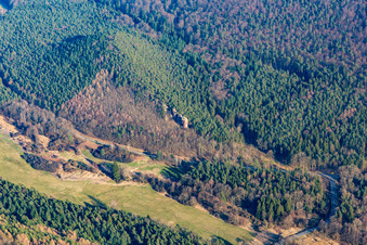 Vue aérienne de Rumbach dans le département Rhénanie-Palatinat, Allemagne