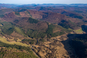 Vue aérienne de Königsbruch à Rumbach dans le département Rhénanie-Palatinat, Allemagne