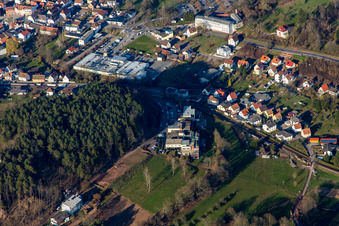Dahn dans le département Rhénanie-Palatinat, Allemagne d'en haut