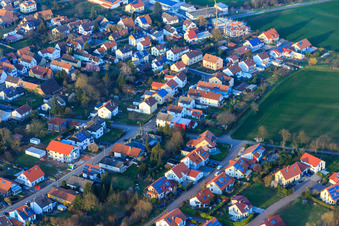 Photographie aérienne de Rue Jakob-Becker à le quartier Mörzheim in Landau in der Pfalz dans le département Rhénanie-Palatinat, Allemagne