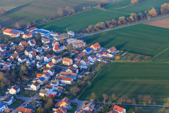 Vue aérienne de Impflinger Straße à le quartier Mörzheim in Landau in der Pfalz dans le département Rhénanie-Palatinat, Allemagne