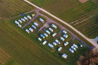 Place de parking pour camping-car Geiger Dierbach à Dierbach dans le département Rhénanie-Palatinat, Allemagne depuis l'avion