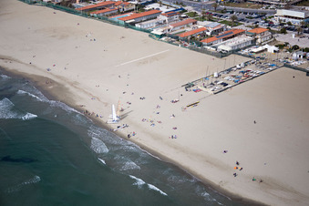 Photographie aérienne de Lido di Camaiore dans le département Toscane, Italie