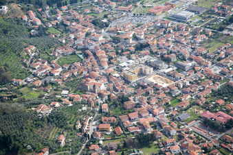 Vue aérienne de Massarosa dans le département Lucca, Italie