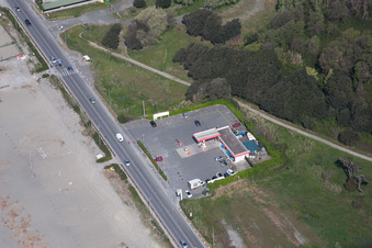 Marinella di Sarzana dans le département Ligurie, Italie d'en haut