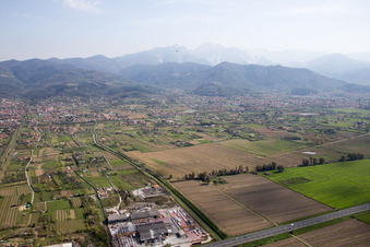 Photographie aérienne de Ameglia dans le département Ligurie, Italie