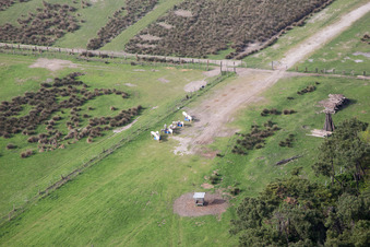 Vue aérienne de Borgo Manara dans le département Émilie-Romagne, Italie