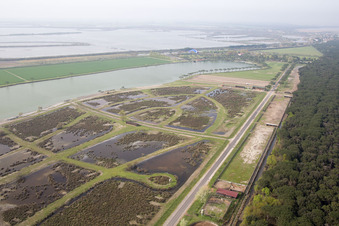 Borgo Manara dans le département Émilie-Romagne, Italie hors des airs