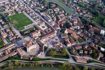 Image drone de Mesola dans le département Ferrara, Italie
