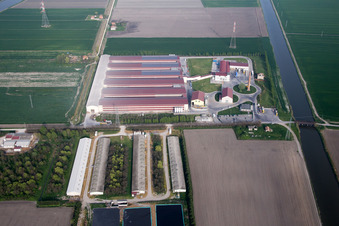 Codigoro dans le département Ferrara, Italie hors des airs