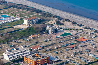 Vue aérienne de Sous-marin de Chioggia à Chioggia dans le département Metropolitanstadt Venedig, Italie