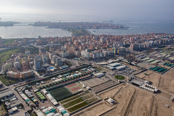 Vue aérienne de Chioggia dans le département Metropolitanstadt Venedig, Italie