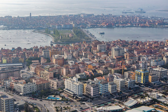 Photographie aérienne de Chioggia dans le département Metropolitanstadt Venedig, Italie