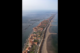 Zone d'implantation dans le district Pellestrina à Venise à Pellestrina dans le département Vénétie, Italie d'un drone