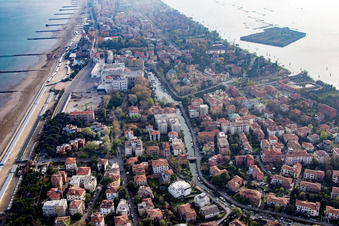 Vue d'oiseau de Venezia dans le département Vénétie, Italie