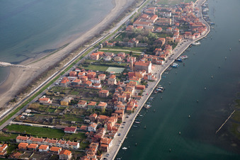 Vue oblique de Sant'Antonio dans le département Vénétie, Italie