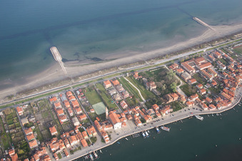 Sant'Antonio dans le département Vénétie, Italie depuis l'avion