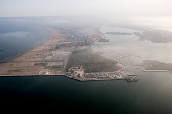 Sottomarina à Faro dans le département Vénétie, Italie hors des airs
