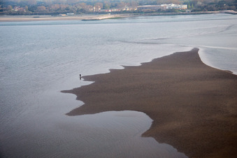 Vue aérienne de Caleri dans le département Vénétie, Italie