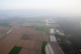 Vue d'oiseau de Fossone d'Adige dans le département Vénétie, Italie