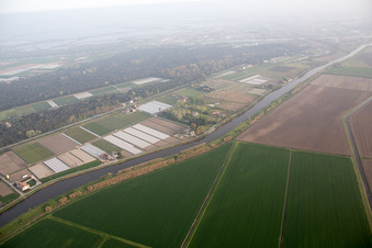 Vue oblique de Bertagia dans le département Vénétie, Italie