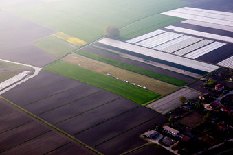 Vue aérienne de Chioggia dans le département Metropolitanstadt Venedig, Italie