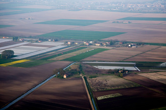 Vue aérienne de Chioggia dans le département Metropolitanstadt Venedig, Italie
