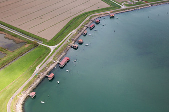 Porto Tolle dans le département Rovigo, Italie hors des airs
