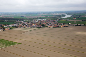 Photographie aérienne de Scovetta dans le département Vénétie, Italie